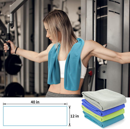 4-Pack Cooling Towels (40"x 12"), Cooling Neck Wraps, Ice Towel