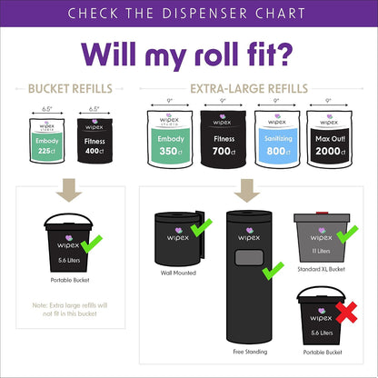 Gym Wipes - Natural Fitness Equipment Wipes, EWG Verified, Plant-Based Cloth with Lavender & Vinegar, All-Purpose Cleaner - Safe on Peloton Bikes & Yoga Mats, 400 Count