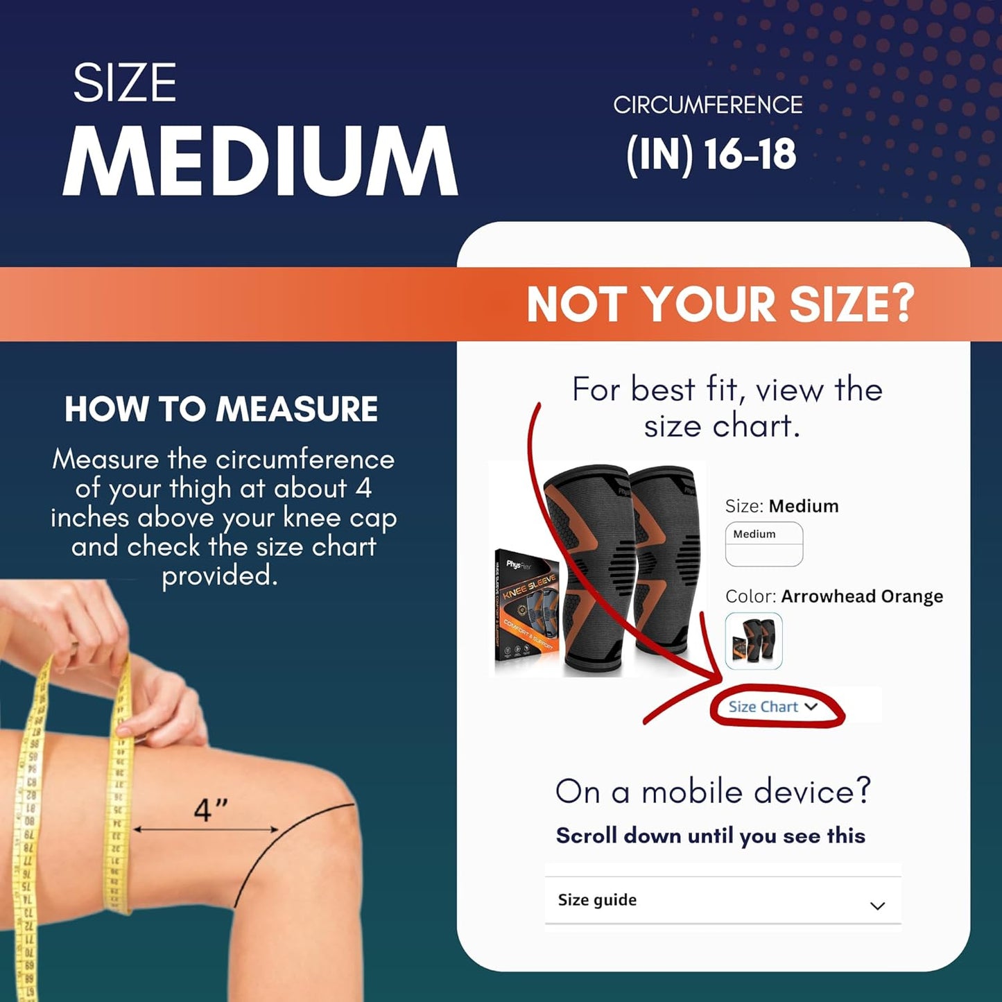 Knee Brace for Pain Relief - Knee Compression Sleeves for Men and Women - Support for Weightlifting, Gym, Workout, Volleyball, Arthritis (M, Black)