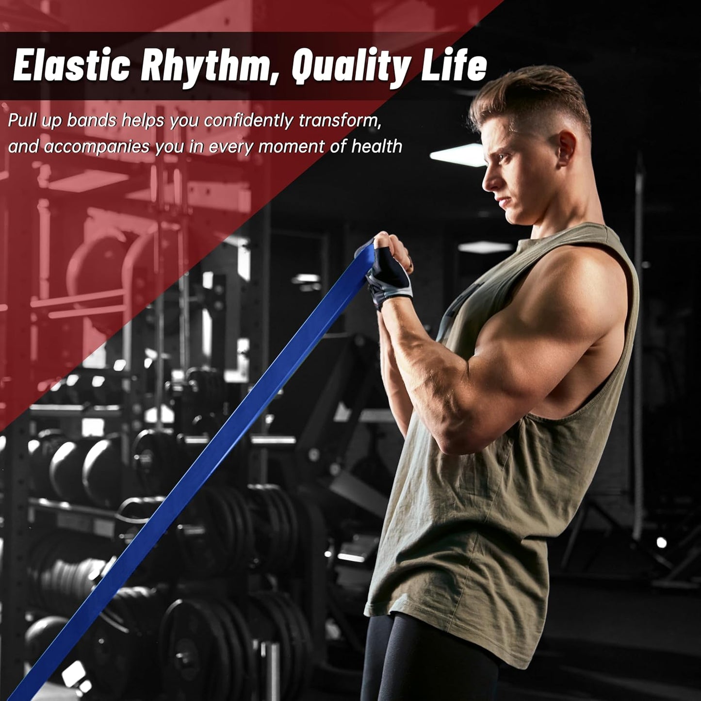 Pull Up Assistance Bands, 5-Level Resistance Bands for Working Out, Pull Up Bands for Men & Women, Exercise Bands for Full-Body Training, Fitness, Physical Therapy, Stretch Workout Bands at Home, Gym