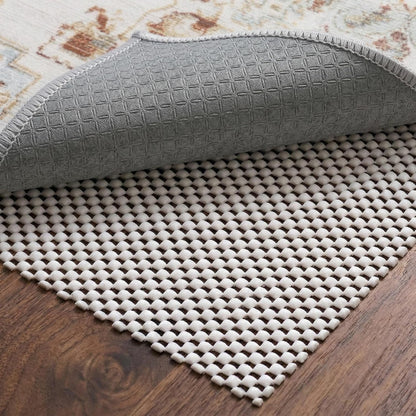 Non-Slip Rug Pad 3x5 Ft – 3'x5' PVC Anti-Slip Carpet Gripper Mat, 3 by 5 Feet Non Slip Pad for Area Rugs, Under Rug Padding for Hardwood Floors, Carpet Gripper Mat for Floors