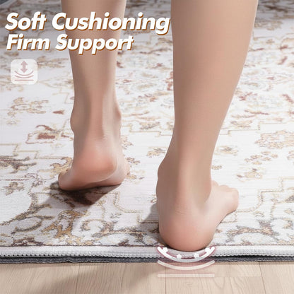 Non-Slip Rug Pad 3x5 Ft – 3'x5' PVC Anti-Slip Carpet Gripper Mat, 3 by 5 Feet Non Slip Pad for Area Rugs, Under Rug Padding for Hardwood Floors, Carpet Gripper Mat for Floors