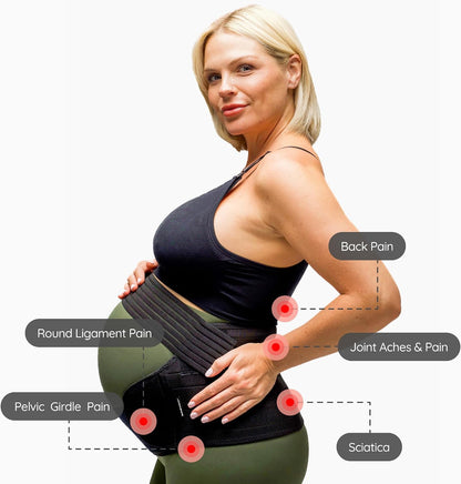 ® Pregnancy Support Belt – Maternity Belly Band for Back, Pelvic & Hip Pain Relief | Adjustable Bump Support
