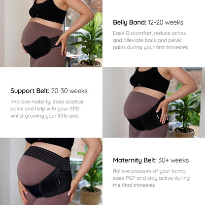 ® Pregnancy Support Belt – Maternity Belly Band for Back, Pelvic & Hip Pain Relief | Adjustable Bump Support
