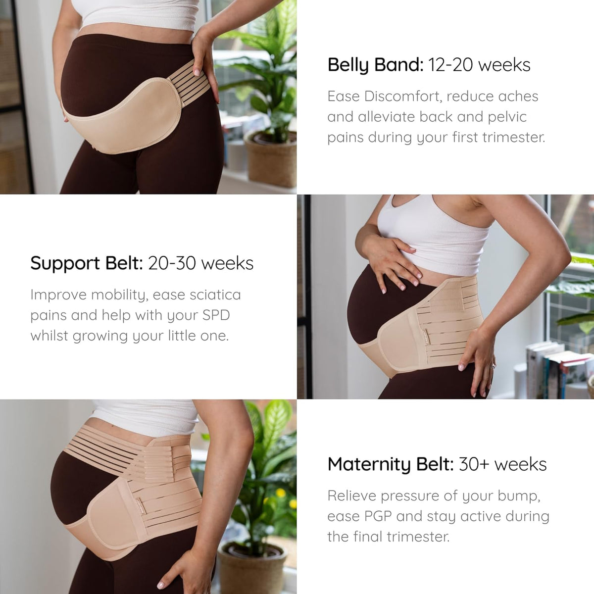 ® Pregnancy Support Belt – Maternity Belly Band for Back, Pelvic & Hip Pain Relief | Adjustable Bump Support
