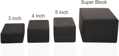 Premium Foam Block - Non-Slip High-Density Yoga Block for Balance, Stability & Stretching, EVA Foam Support, Multi Colors (Single Block)