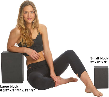 Premium Foam Block - Non-Slip High-Density Yoga Block for Balance, Stability & Stretching, EVA Foam Support, Multi Colors (Single Block)
