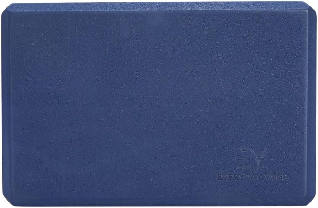 Premium Foam Block - Non-Slip High-Density Yoga Block for Balance, Stability & Stretching, EVA Foam Support, Multi Colors (Single Block)
