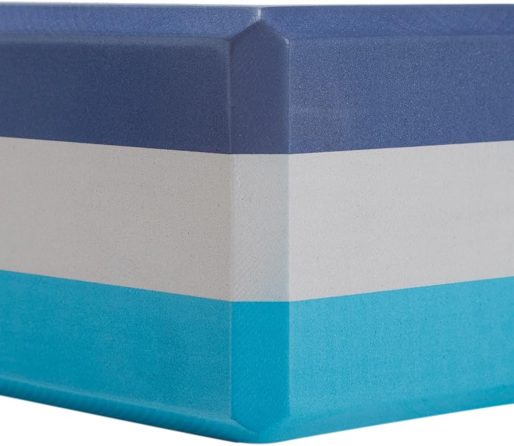 Premium Foam Block - Non-Slip High-Density Yoga Block for Balance, Stability & Stretching, EVA Foam Support, Multi Colors (Single Block)