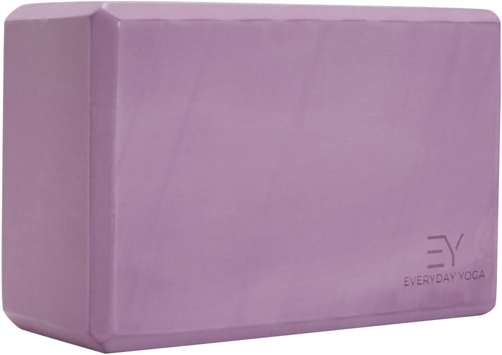 Premium Foam Block - Non-Slip High-Density Yoga Block for Balance, Stability & Stretching, EVA Foam Support, Multi Colors (Single Block)