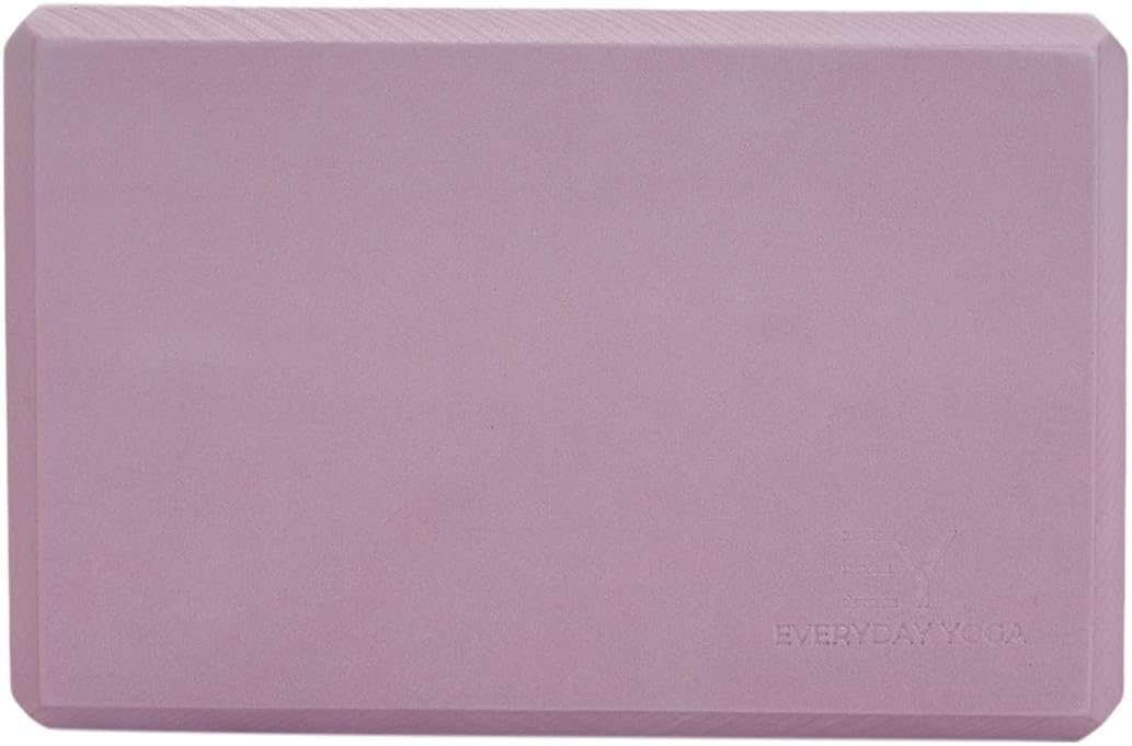 Premium Foam Block - Non-Slip High-Density Yoga Block for Balance, Stability & Stretching, EVA Foam Support, Multi Colors (Single Block)