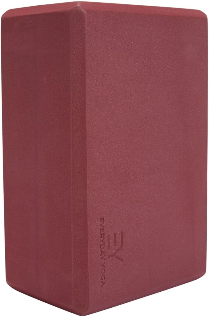 Premium Foam Block - Non-Slip High-Density Yoga Block for Balance, Stability & Stretching, EVA Foam Support, Multi Colors (Single Block)