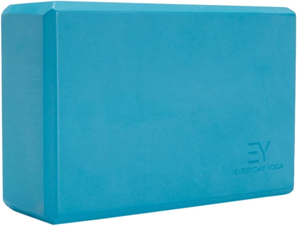 Premium Foam Block - Non-Slip High-Density Yoga Block for Balance, Stability & Stretching, EVA Foam Support, Multi Colors (Single Block)