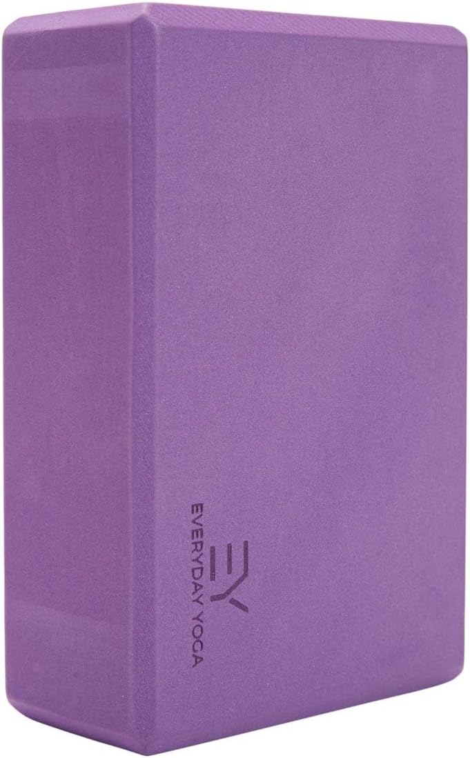 Premium Foam Block - Non-Slip High-Density Yoga Block for Balance, Stability & Stretching, EVA Foam Support, Multi Colors (Single Block)