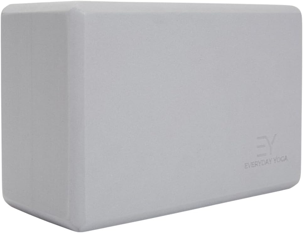 Premium Foam Block - Non-Slip High-Density Yoga Block for Balance, Stability & Stretching, EVA Foam Support, Multi Colors (Single Block)