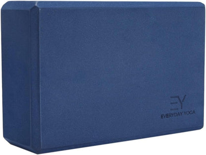 Premium Foam Block - Non-Slip High-Density Yoga Block for Balance, Stability & Stretching, EVA Foam Support, Multi Colors (Single Block)