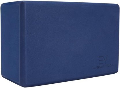 Premium Foam Block - Non-Slip High-Density Yoga Block for Balance, Stability & Stretching, EVA Foam Support, Multi Colors (Single Block)