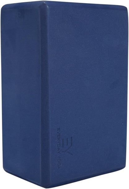 Premium Foam Block - Non-Slip High-Density Yoga Block for Balance, Stability & Stretching, EVA Foam Support, Multi Colors (Single Block)