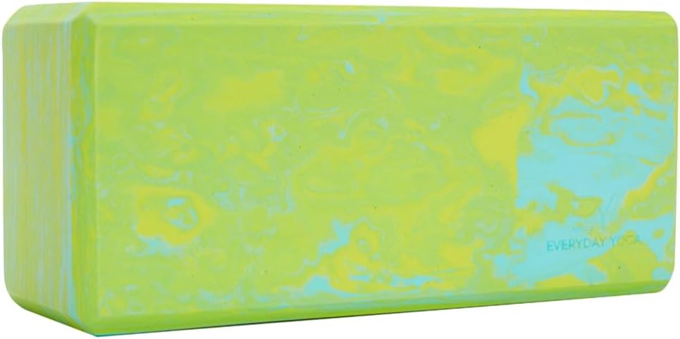 Premium Foam Block - Non-Slip High-Density Yoga Block for Balance, Stability & Stretching, EVA Foam Support, Multi Colors (Single Block)