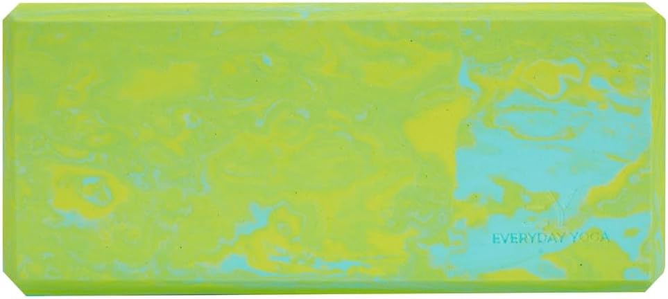 Premium Foam Block - Non-Slip High-Density Yoga Block for Balance, Stability & Stretching, EVA Foam Support, Multi Colors (Single Block)