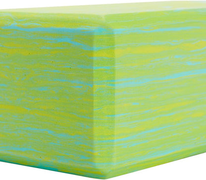 Premium Foam Block - Non-Slip High-Density Yoga Block for Balance, Stability & Stretching, EVA Foam Support, Multi Colors (Single Block)