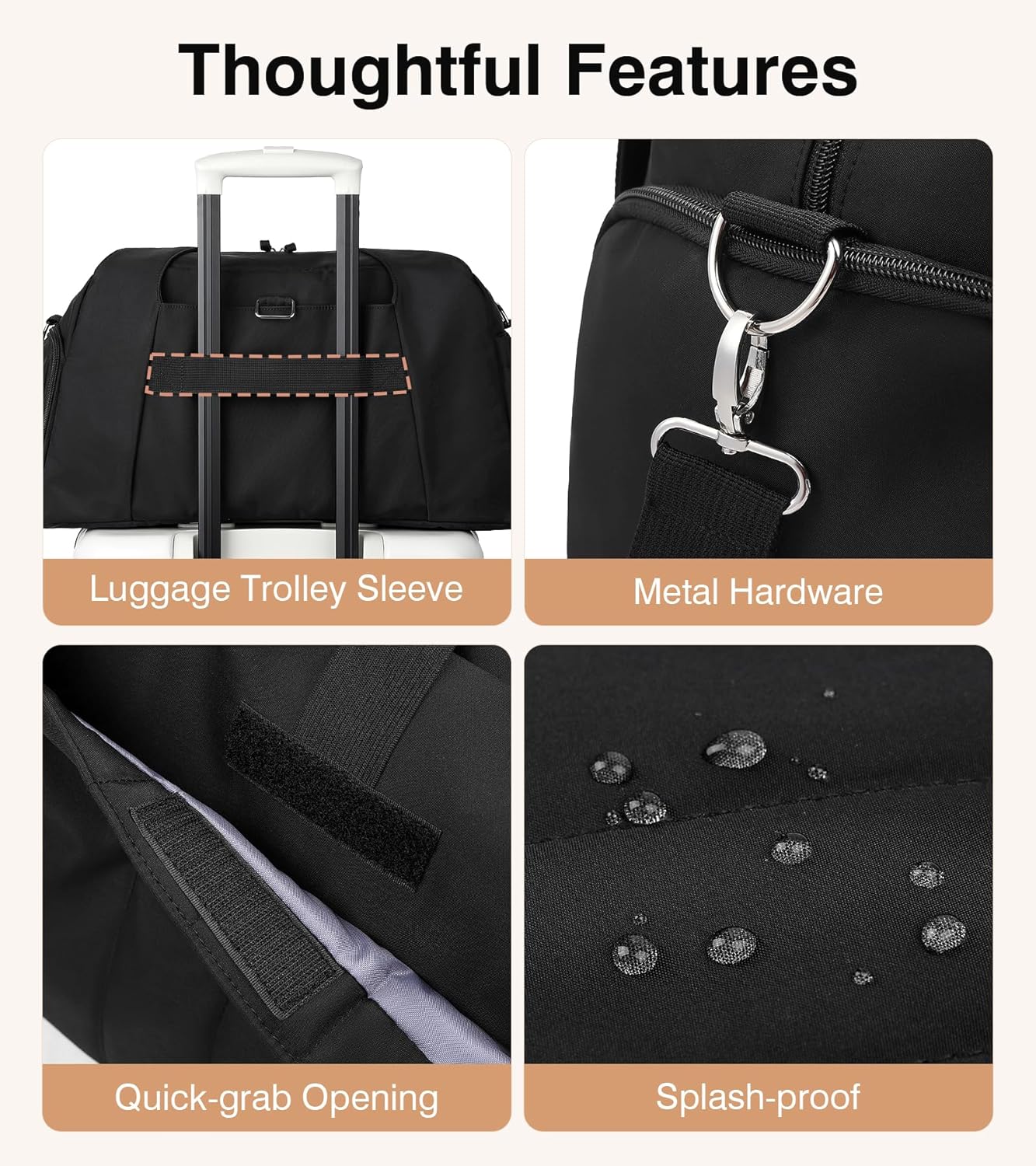 Marvolia Gym Bag for Women with Yoga Mat Holder, Sports Duffle Bag for Travel with Shoes Compartment, Tote Bag with Wet Pocket for Yoga Workout, Dance