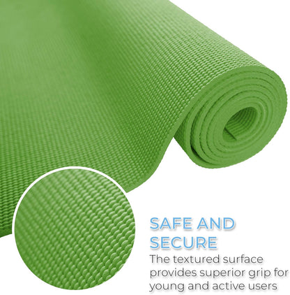 10 Pack Kid-Friendly Yoga Mat, 68"x24"x4mm Thick