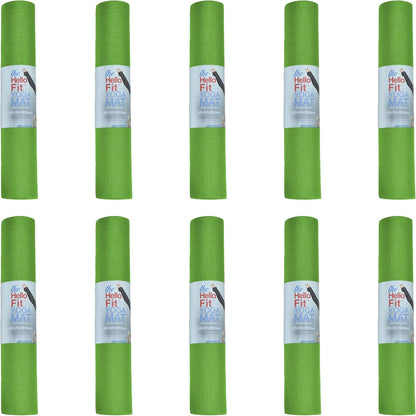 10 Pack Kid-Friendly Yoga Mat, 68"x24"x4mm Thick