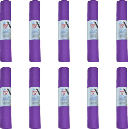 10 Pack Kid-Friendly Yoga Mat, 68"x24"x4mm Thick