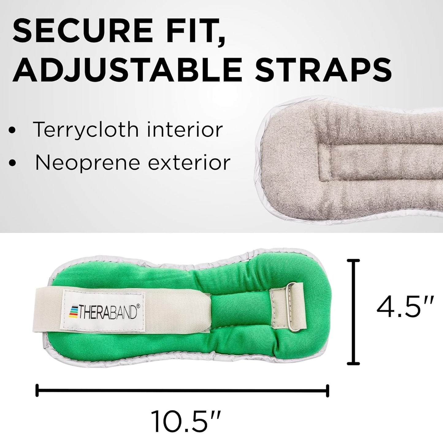 Ankle Weights, Comfort Fit Wrist & Ankle Cuff Weight Set, Adjustable Walking Weights for Cardio, Home Workout, Ankle Strengthening & Physical Therapy, Red, 1 lb. Each, Set of 2, 2 Pounds