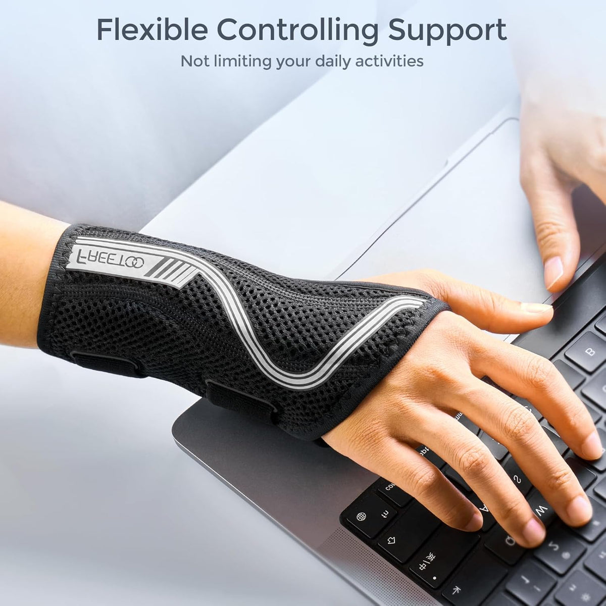 Wrist Brace for Carpal Tunnel,[New Upgrade-Anatomically shaped] Adjustable Wrist Support Splint for Men and Women,Hand Brace for Pain Relief, Tendinitis,Arthritis,Right Hand,Medium