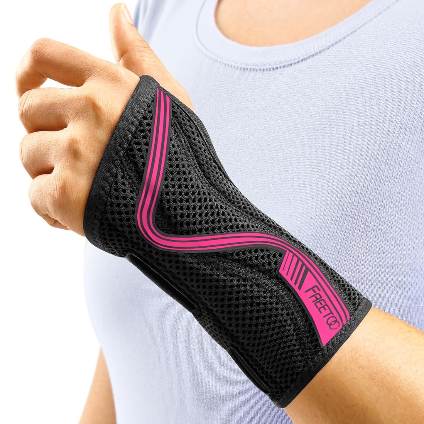 Wrist Brace for Carpal Tunnel,[New Upgrade-Anatomically shaped] Adjustable Wrist Support Splint for Men and Women,Hand Brace for Pain Relief, Tendinitis,Arthritis,Right Hand,Medium
