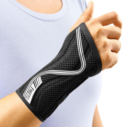 Wrist Brace for Carpal Tunnel,[New Upgrade-Anatomically shaped] Adjustable Wrist Support Splint for Men and Women,Hand Brace for Pain Relief, Tendinitis,Arthritis,Right Hand,Medium