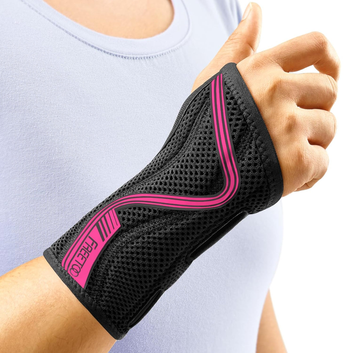 Wrist Brace for Carpal Tunnel,[New Upgrade-Anatomically shaped] Adjustable Wrist Support Splint for Men and Women,Hand Brace for Pain Relief, Tendinitis,Arthritis,Right Hand,Medium