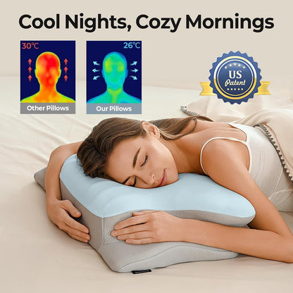 Cervical Neck Pillow for Pain Relief - Contour Memory Foam Pillows