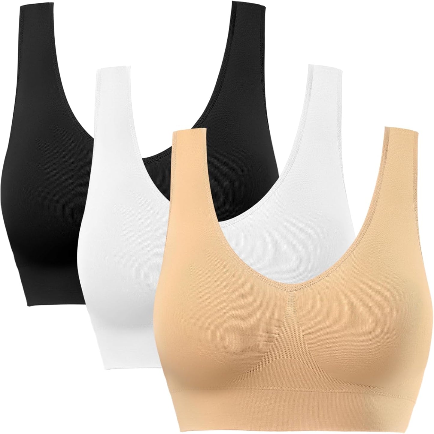 Comfort Bra, Seamless Removable Pads Sleep Bras, Yoga Bra, Sports Bras for Women