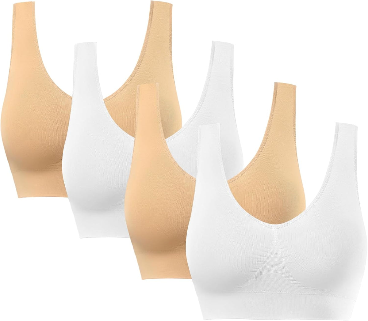 Comfort Bra, Seamless Removable Pads Sleep Bras, Yoga Bra, Sports Bras for Women
