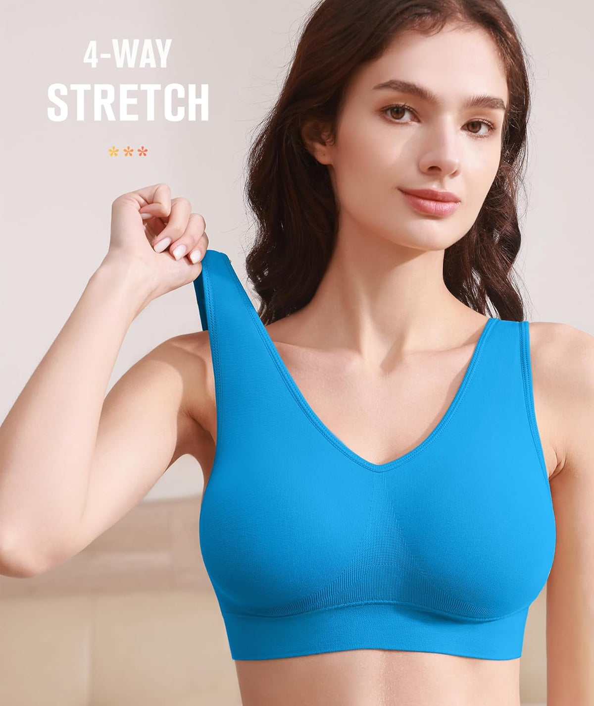 Comfort Bra, Seamless Removable Pads Sleep Bras, Yoga Bra, Sports Bras for Women