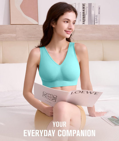 Comfort Bra, Seamless Removable Pads Sleep Bras, Yoga Bra, Sports Bras for Women