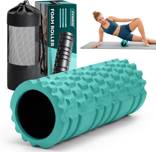 Foam Roller for Deep Tissue Massager High Density Massage Roller | Roller for Muscle Recovery, Relieves Tight, Sore Muscles & Kinks, Improves Mobility & Circulation - Targets Key Body Parts