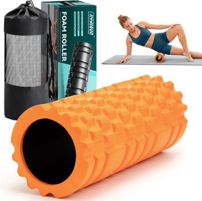 Foam Roller for Deep Tissue Massager High Density Massage Roller | Roller for Muscle Recovery, Relieves Tight, Sore Muscles & Kinks, Improves Mobility & Circulation - Targets Key Body Parts
