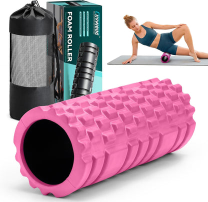 Foam Roller for Deep Tissue Massager High Density Massage Roller | Roller for Muscle Recovery, Relieves Tight, Sore Muscles & Kinks, Improves Mobility & Circulation - Targets Key Body Parts