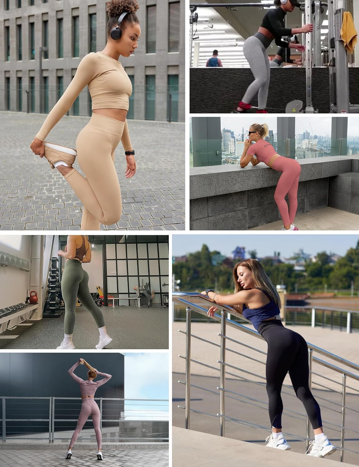 Scrunch Butt Lifting Leggings with Pockets for Women Tummy Control Compression Leggings No Front Seam Yoga Pants