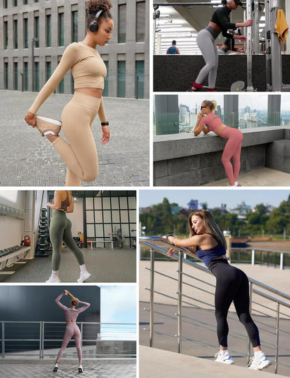 Scrunch Butt Lifting Leggings with Pockets for Women Tummy Control Compression Leggings No Front Seam Yoga Pants