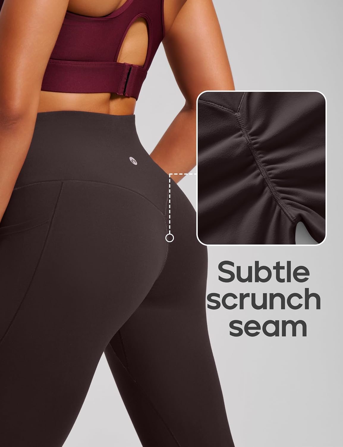 Scrunch Butt Lifting Leggings with Pockets for Women Tummy Control Compression Leggings No Front Seam Yoga Pants
