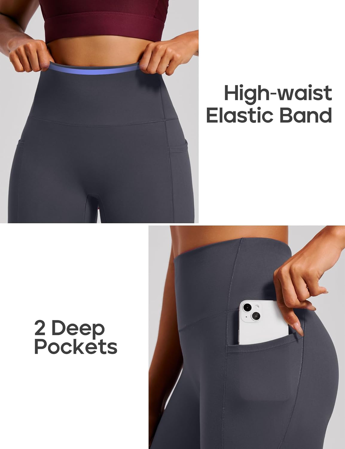 Scrunch Butt Lifting Leggings with Pockets for Women Tummy Control Compression Leggings No Front Seam Yoga Pants