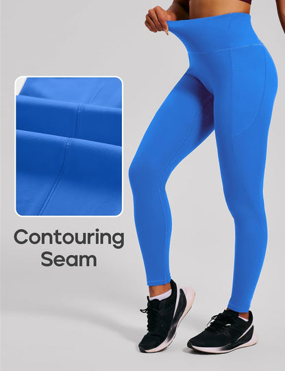 Scrunch Butt Lifting Leggings with Pockets for Women Tummy Control Compression Leggings No Front Seam Yoga Pants