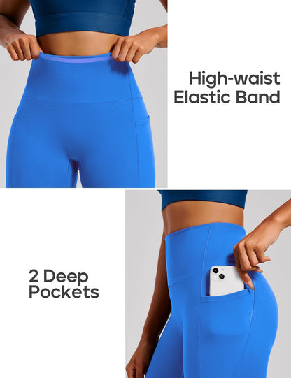 Scrunch Butt Lifting Leggings with Pockets for Women Tummy Control Compression Leggings No Front Seam Yoga Pants