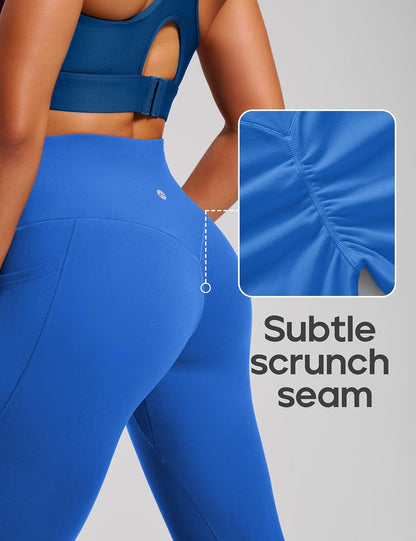 Scrunch Butt Lifting Leggings with Pockets for Women Tummy Control Compression Leggings No Front Seam Yoga Pants