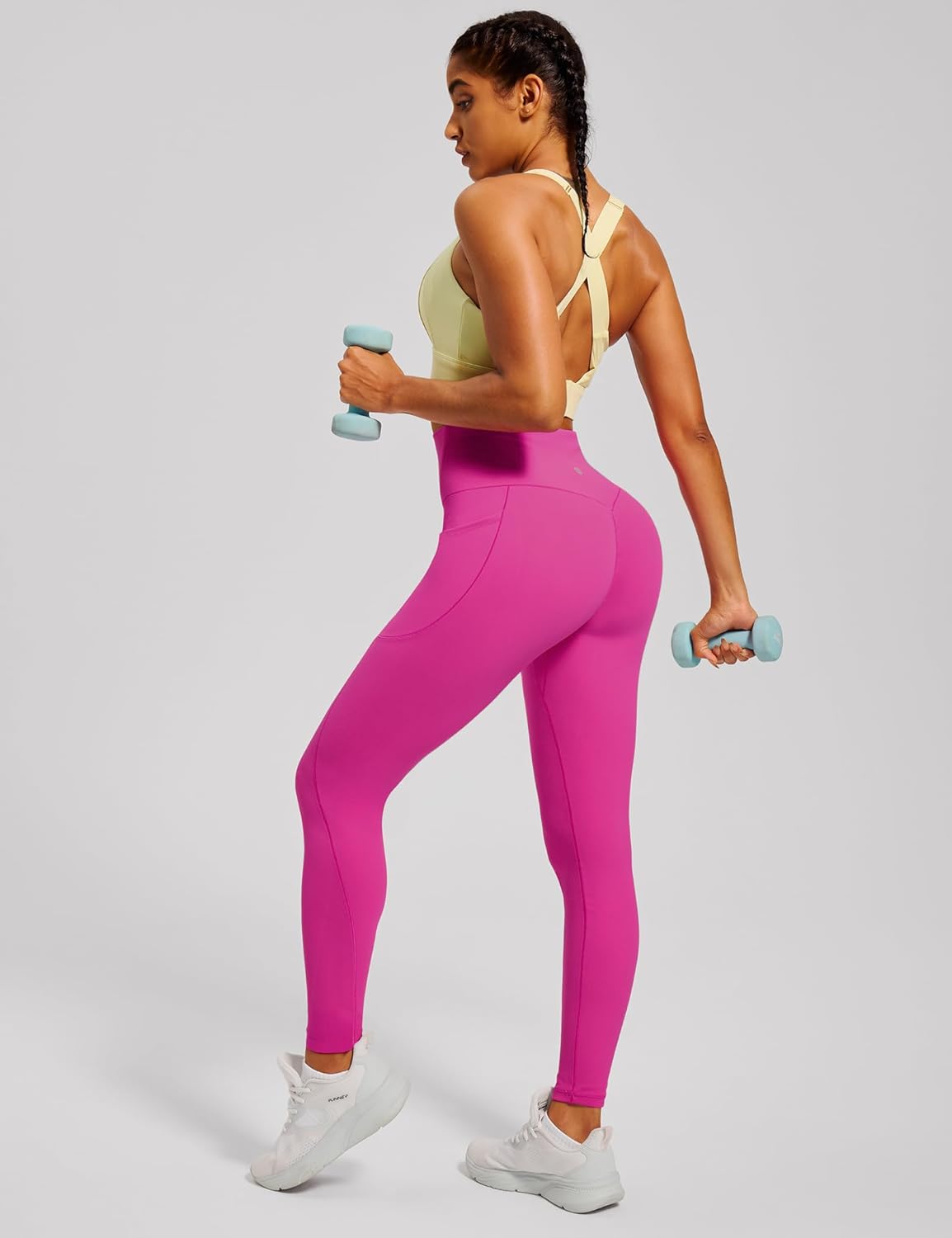 Scrunch Butt Lifting Leggings with Pockets for Women Tummy Control Compression Leggings No Front Seam Yoga Pants